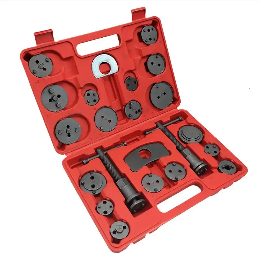 22PCS/Set Universal Auto Disc Brake Pad Caliper Regulator Rewind Wind Back Kit Brake Pump Piston Adjustment Car Repair Tools