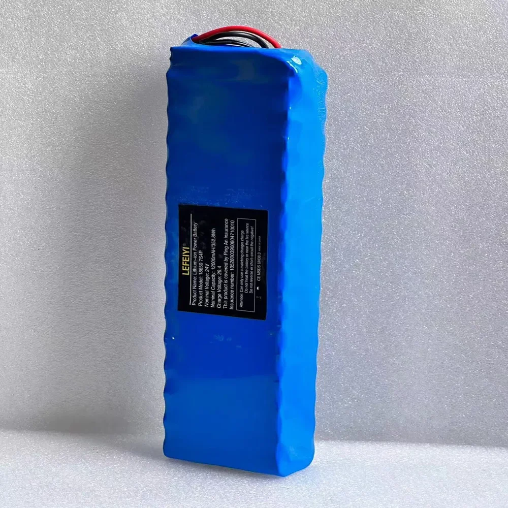 29.4V 12000mAh 24V 7S4P 18650 rechargeable lithium-ion battery pack with BMS, suitable for electric wheelchairs-29.2Vcharger