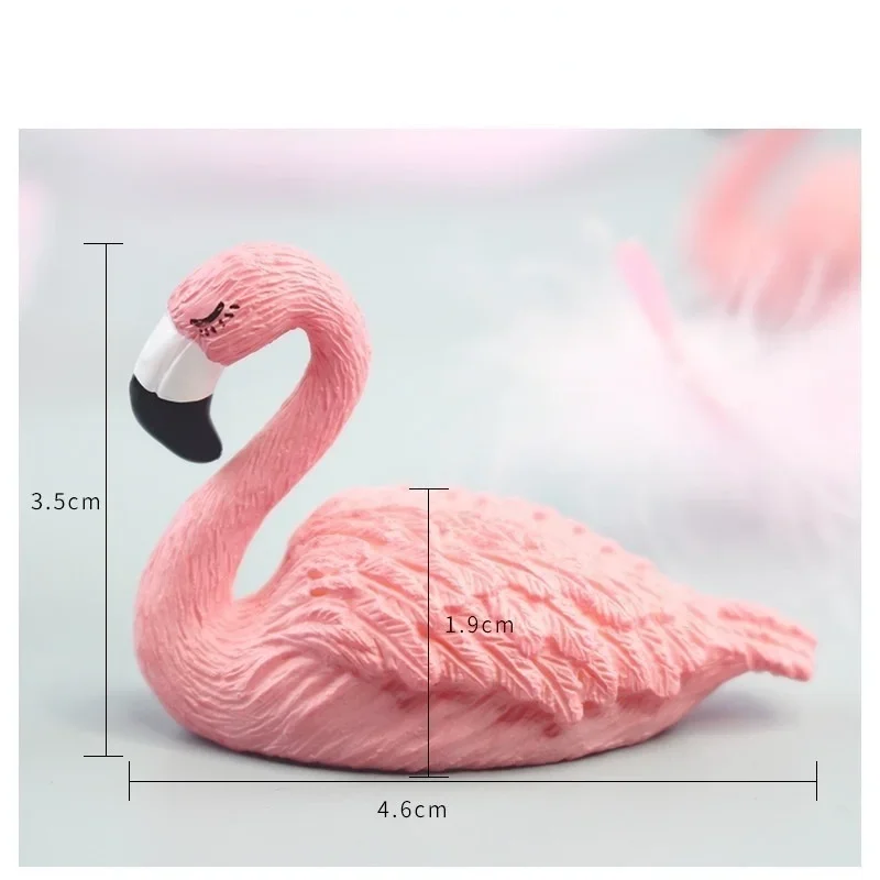 1Pcs Flamingo False เล็บปลอมฝึกการฝึกอบรมชั้นวางแสดงชั้นวางเล็บ Peralatan Seni Kuku แฟชั่น Photo Props