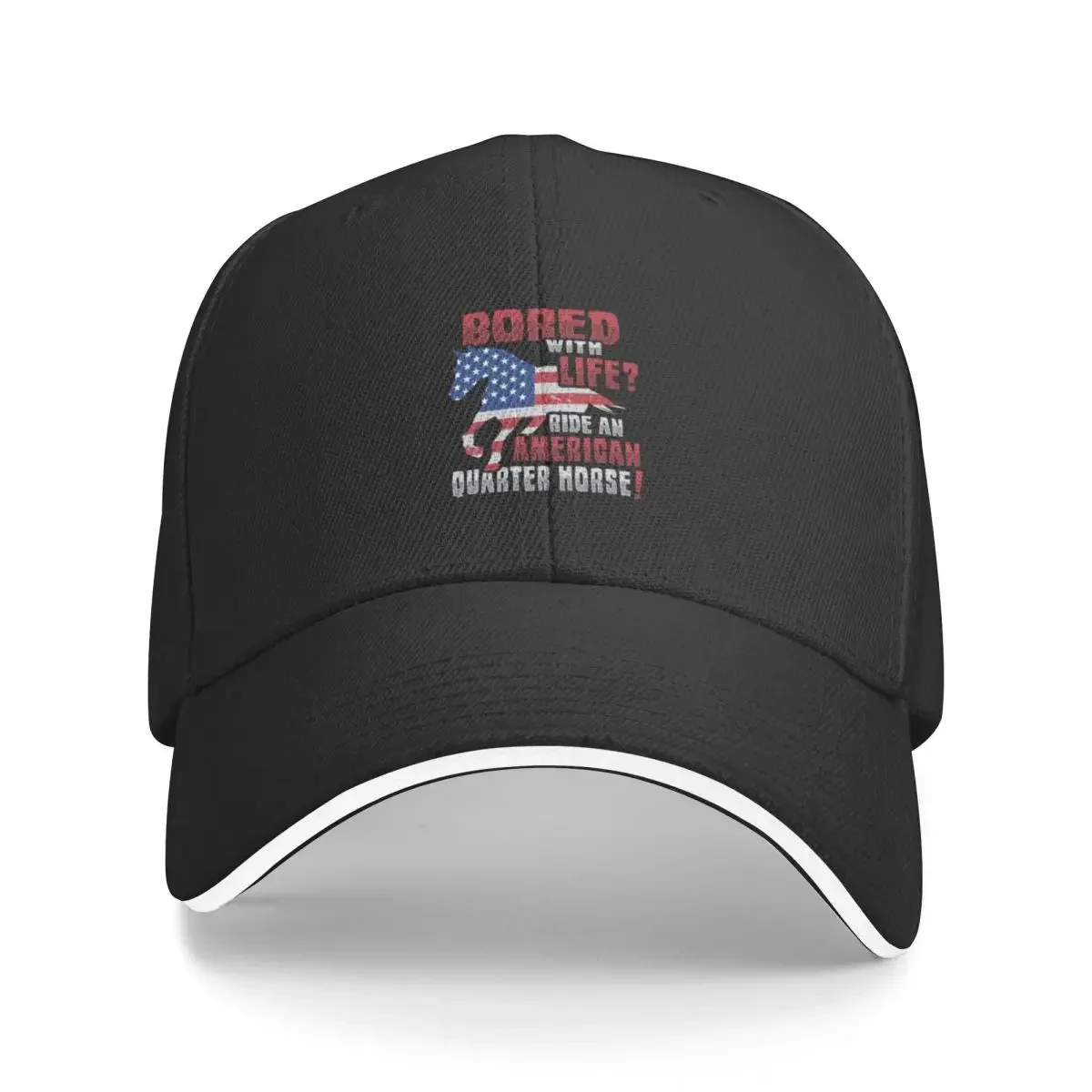 American Quarter Horse Quarter Horse Rider Baseball Cap Military Tactical Cap Hood Men's Hats Women's