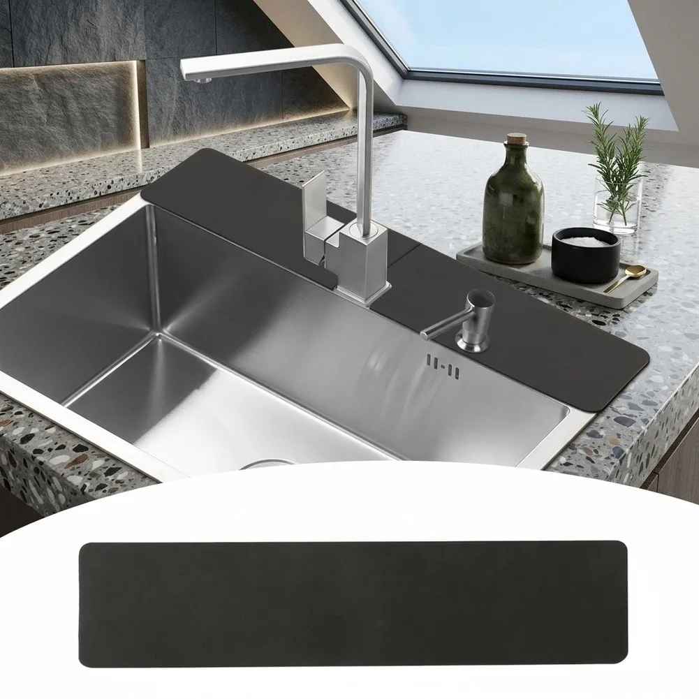 Sink Mat Engineered for Precision Fit on Common Faucet Setups Delivers Consistent Absorption and For Splash Containment