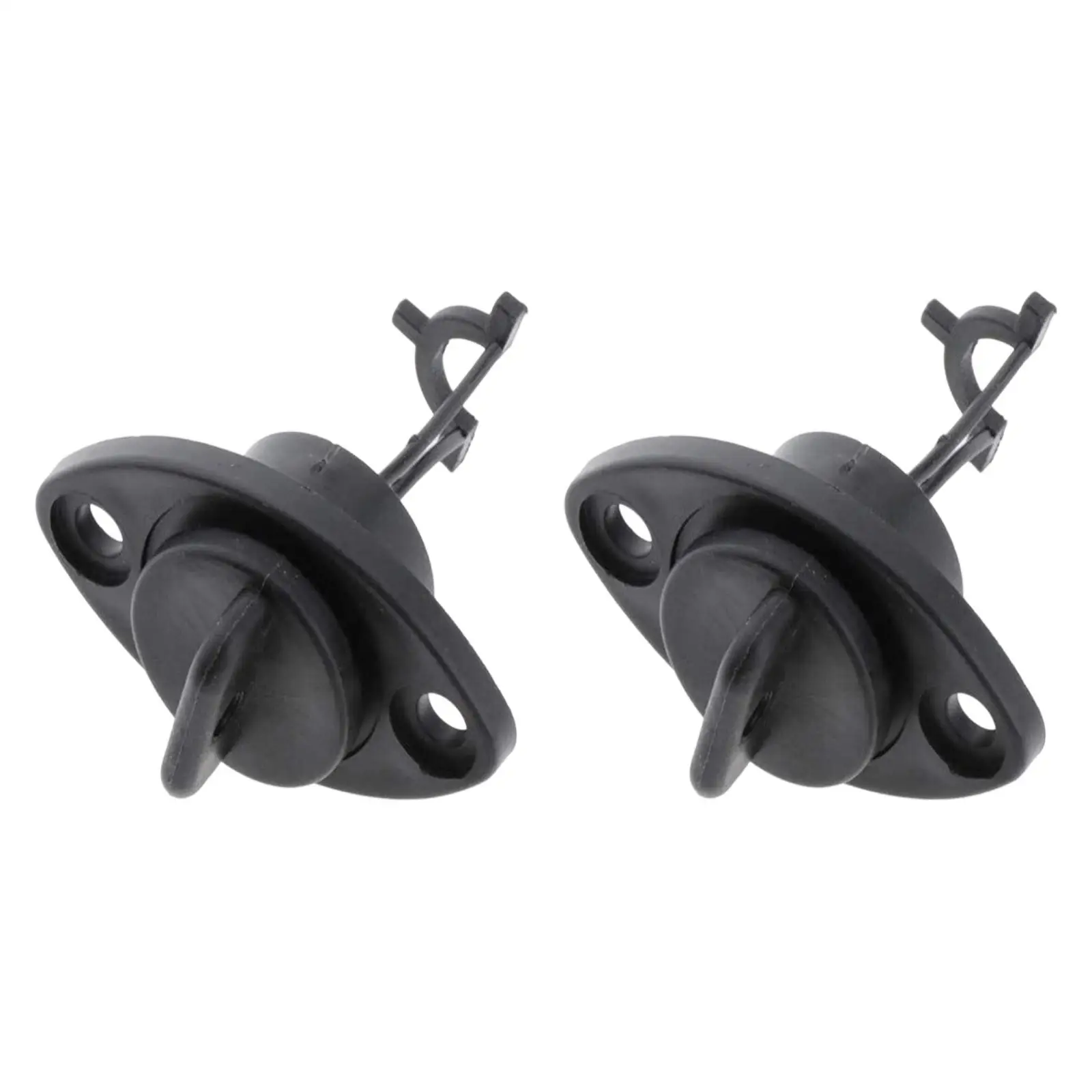 Marine Transom Drain Plug Screw Design Plastic Oval Hull Hole Sealing Bung Secure Tether for Kayak Canoe Small Boats