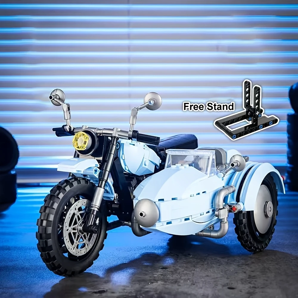 

Продвинутая сборная статическая модель мотоцикла: гладкие линии кузова, сложный механический дизайн для энтузиастов моделей