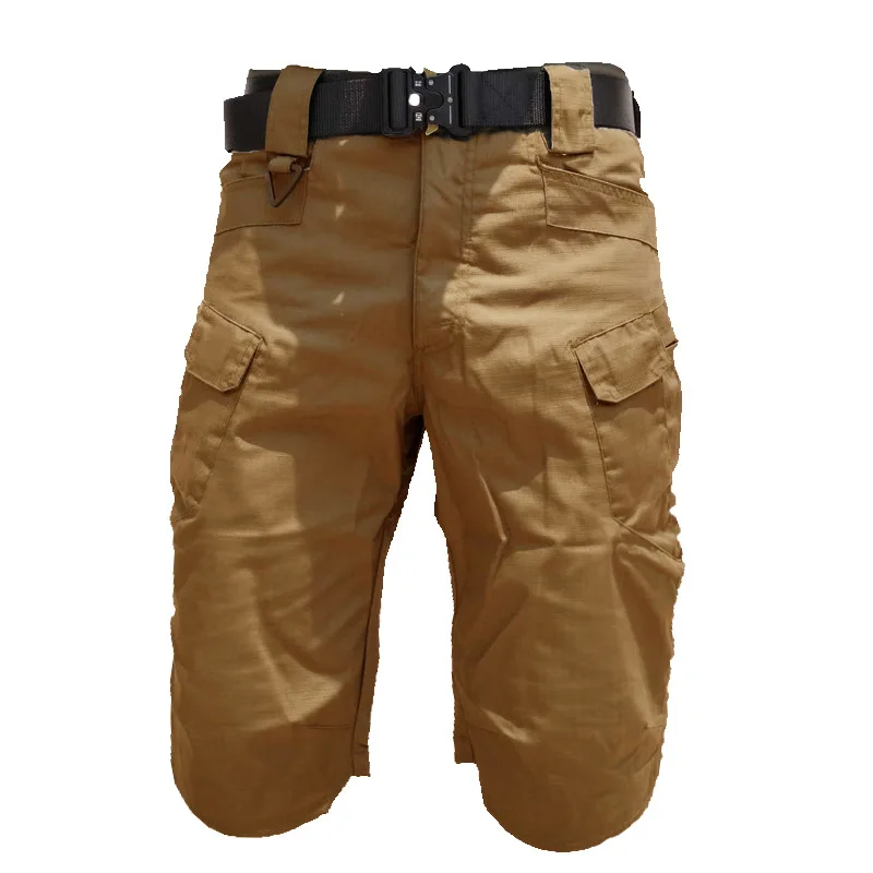 Men Urban Military Tactical Shorts Outdoor Waterproof Wear-Resistant Cargo Shorts Quick Dry Multi-pocket Plus Size Hiking Pants