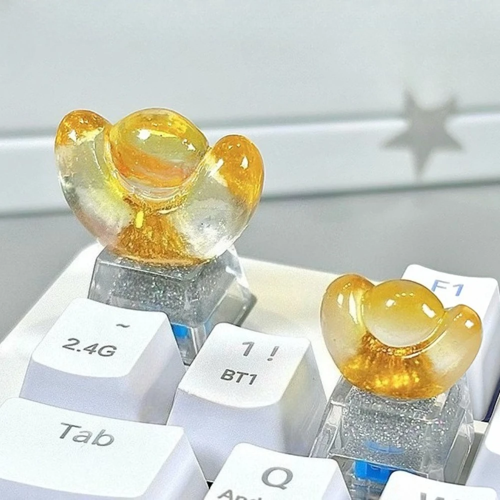 

Sycee Keycaps Customized Esc 1pc Keycap Resin OEM Profile Artisan Point Key Cap Personality Cross Axis Keyboard Accessories