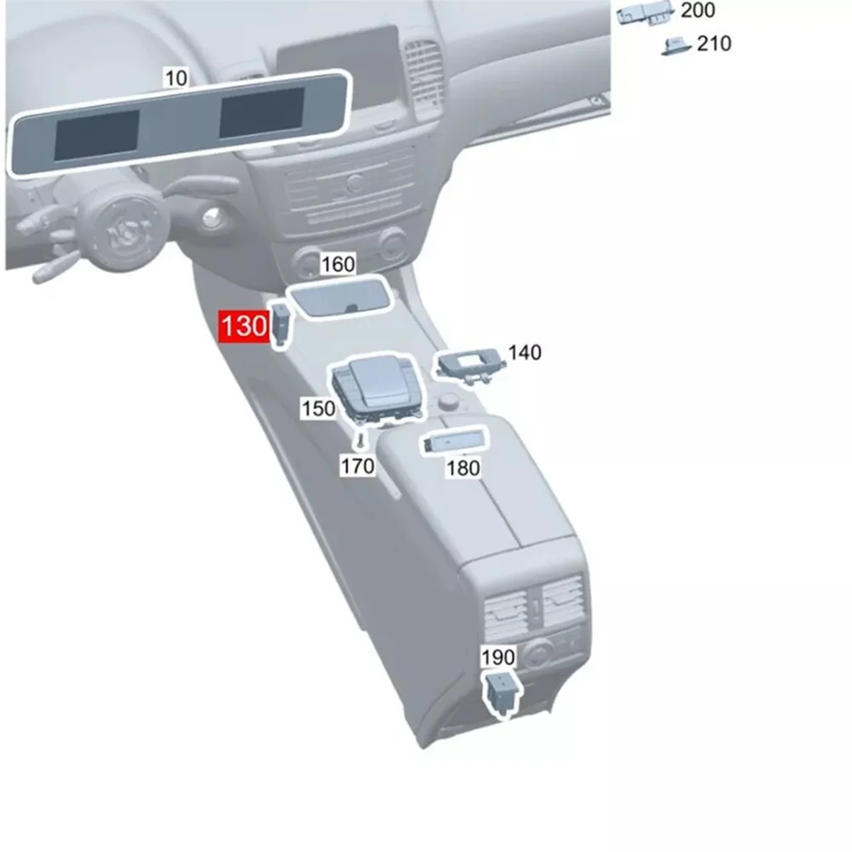 

Car USB Charging Port Module A2478209000 for Mercedes-Benz C118 W177 W247 X253 2019-2023 TYPE-C HUB Multimedia