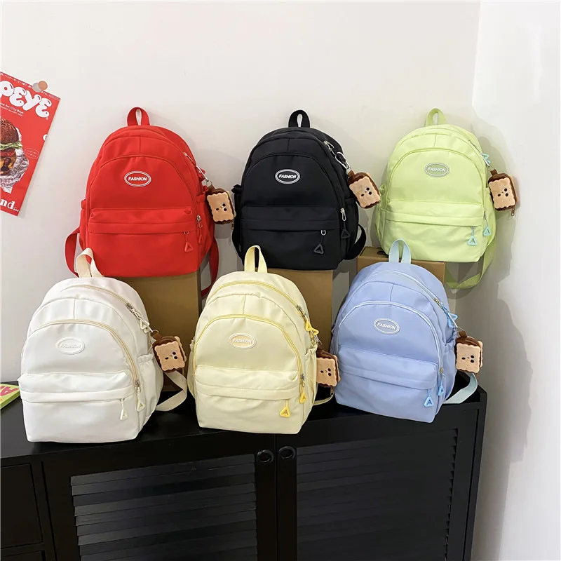 New Children\'s Backpack Japanese Style Ins Letter Simple Female Student Mini Travel Backpack Kindergarten School Bag