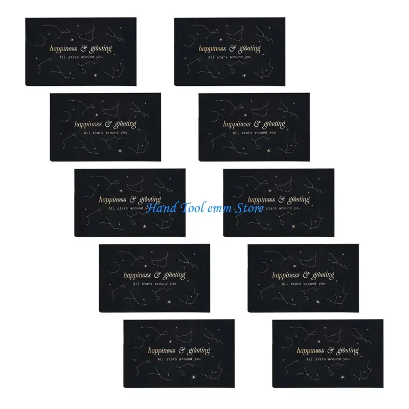 H37F 10 Cái/bộ Dập Nổi Lá Vàng Thẻ Bao Thư Kinh Doanh Cảm Ơn Bạn Thiệp Chúc Mừng Cho Tiệc Sinh Nhật Tắm Cho Bé