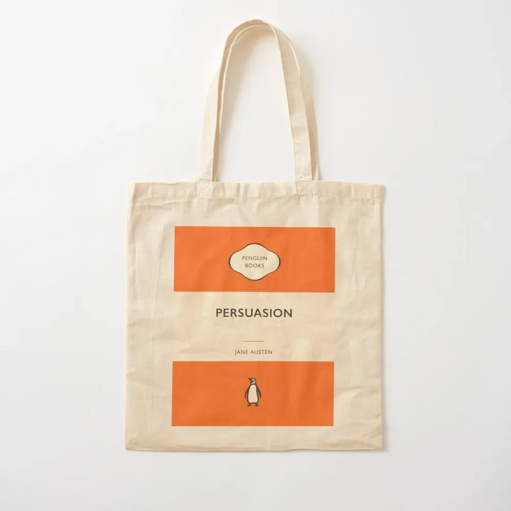 

Persuasion Jane Austen Penguin Book Cover Tote Bag tote university shopping logo large Custom