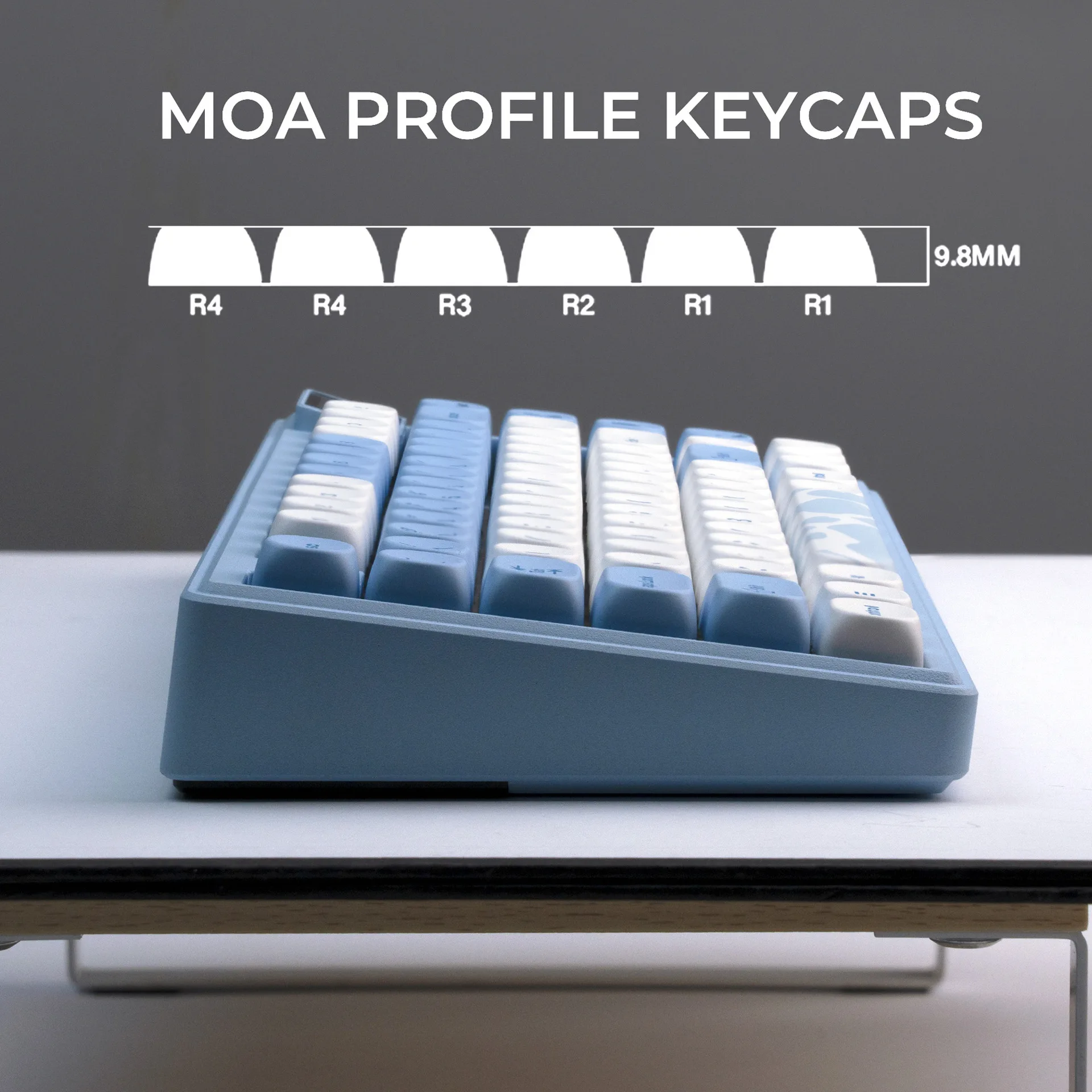 Dolphin MOA High PBT Sublimation Personality White and Blue Color Matching Personality Keycap 145 Keys AliExpress