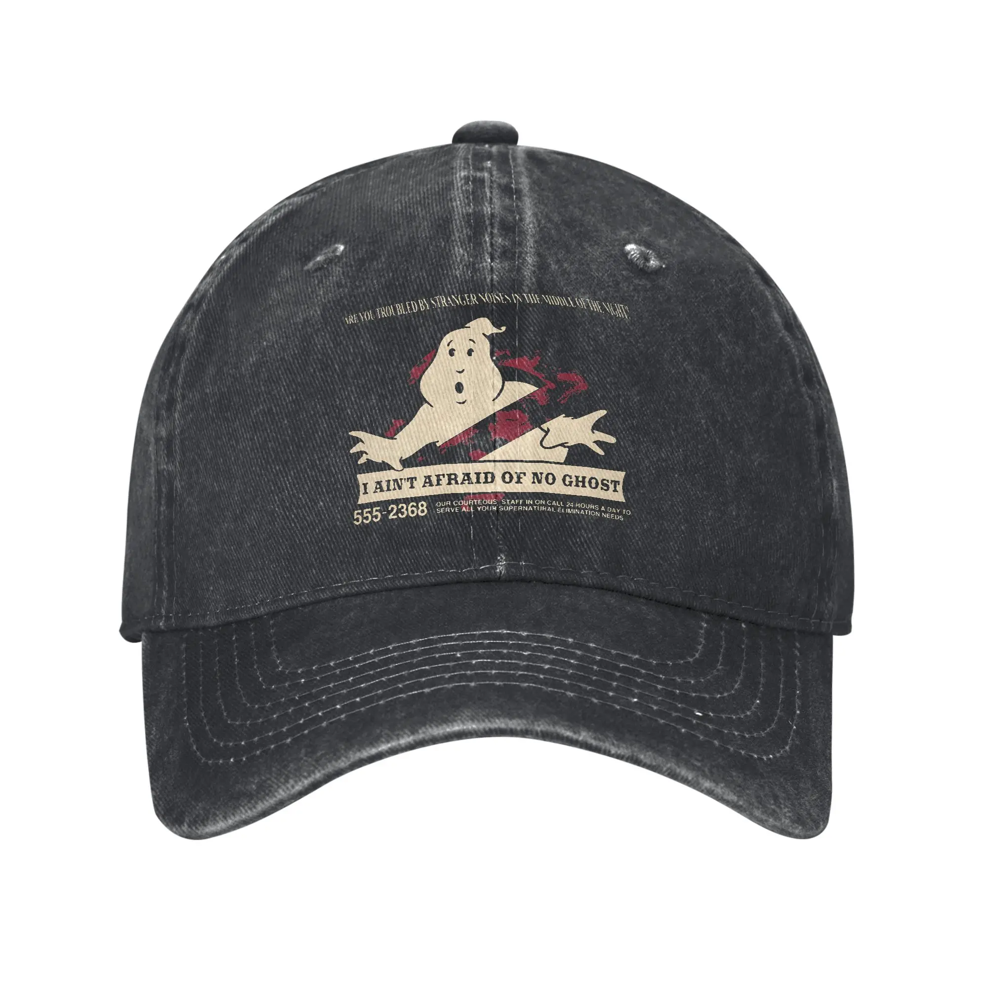 Afraid of No Ghost Busters Men Women Baseball Caps Distressed Washed Caps Hat Vintage Outdoor Summer Adjustable Fit Snapback Cap
