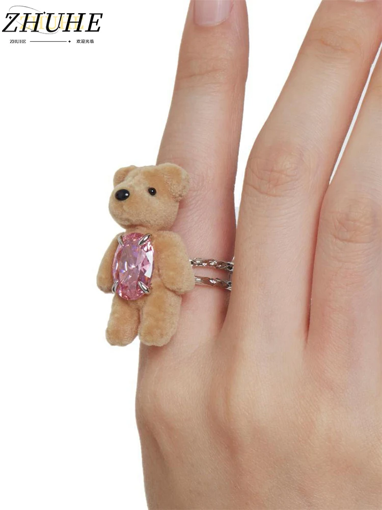 خاتم الدب القطيفة Sweet Y2K Spicy Girl هو تصميم فريد وعصري للنساء. إنها هدية مثالية لصديقتك #1