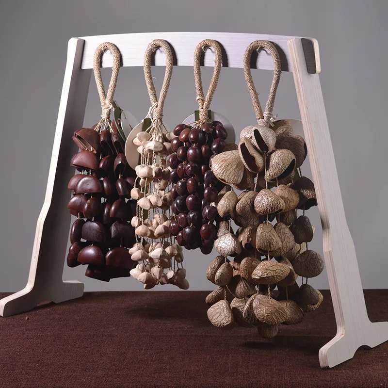 

Buddhist Ornaments, Nut Shell Handbells, Rattles, Natural Plants, Music, Niche, Portable Hand Wind Chimes