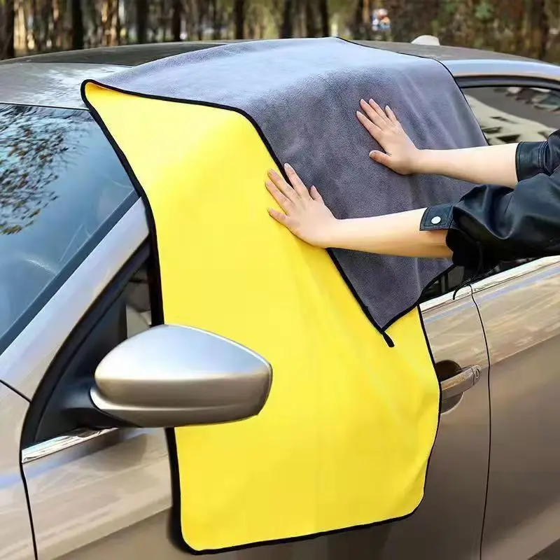 160x60cm Car Wash Towel 400GSM Microfiber High Water Absorption Cleaning Towels Thickened Soft Car Washing Drying Cloth