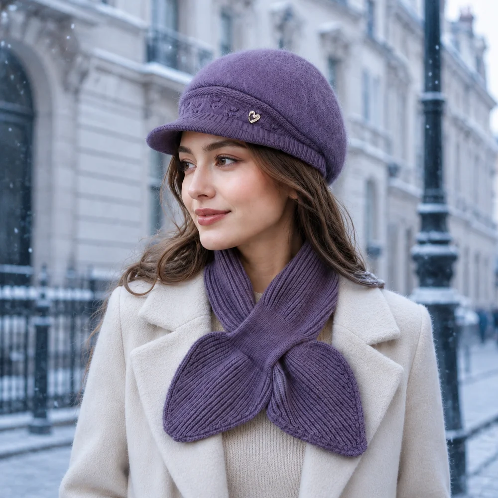 Women’s Winter Fuzzy Newsboy C - Dad Hat Cotton ulasan dan harga