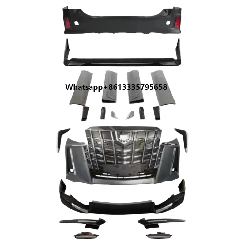 

Auto Body Kit Front Rear Bumper Assembly for Alphard 35 Series 2018-2023 Modified TR-D Body Kit Car Exterior Accessories