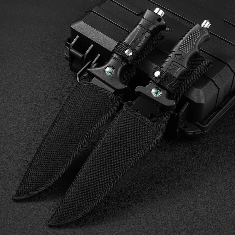 Outdoor High-Hardness Military Tactical Knife, EDC Fixed Blade, Self-Defense, Camping Multi-purpose Survival Knife