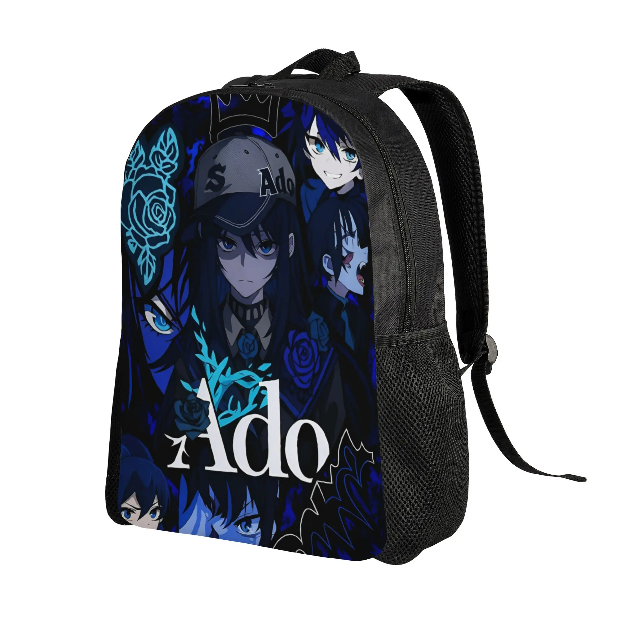 Ado Hibana World Tour Backpack for Men Women Casual High School Hiking Travel Daypack Anime Music Laptop Shoulder Bag Gift