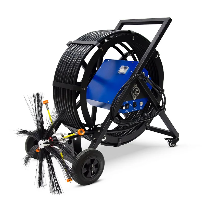 Commercial central air conditioning cleaning flexible shaft machine