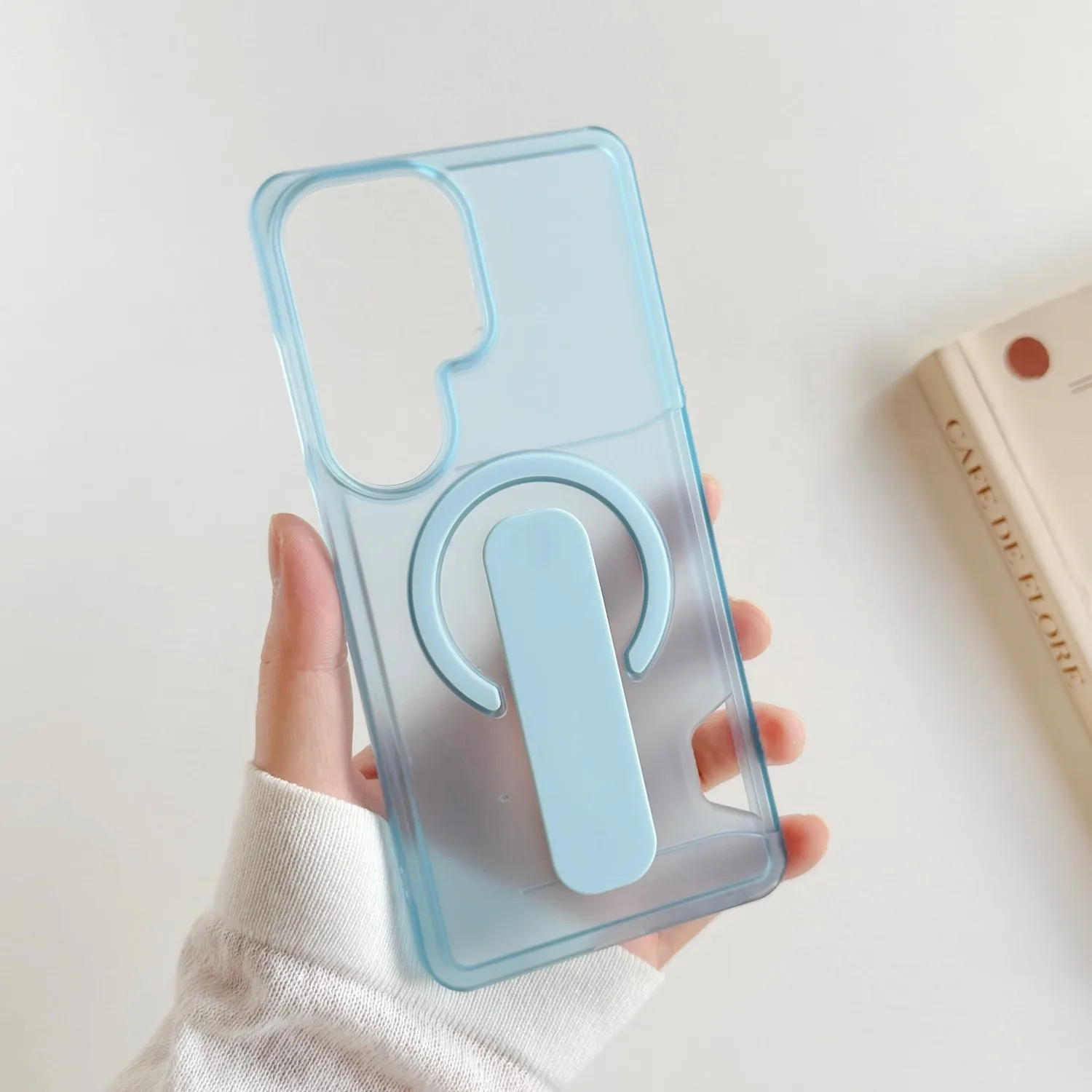 Hidden Sliding Card Slot Case For Samsung Galaxy S26 S25 S24 Ultra Plus Clear Anti Theft Stand Cover Magnetic Wireless Charging