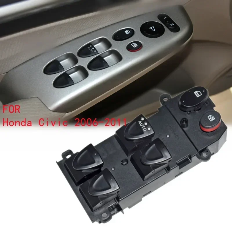 Driver Side Electric Power Master Window Switch Button For Honda Civic 2006 2006-2011 35750-SNV-H51 35750SNVH51