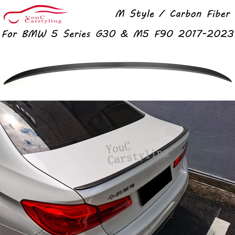 

G30 M Type Carbon Fiber Rear Trunk Spoiler Wings for BMW 5 Series G30 M5 F90 520i 530i 540i M550i 2017-2023