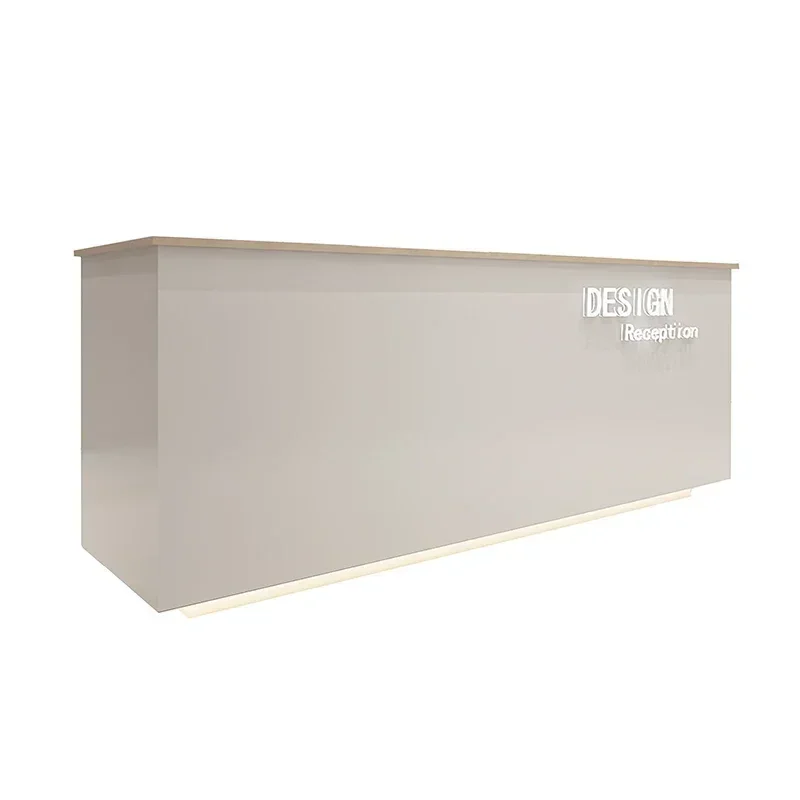 Cashier Table Beauty Salon Storage Hairdressing Counter Modern Reception Desk Long Box Store Recepcion Mostrador Customer Center