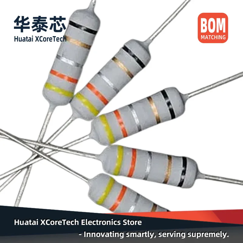 20PCS Five color ring fuse Wirewound Resistors(KNP) 2W  ±5% 5.1ohm 15R 20Ω 22ohm 33ohm 39ohm 47ohm 51ohm 68ohm 100ohm 0.1ohm