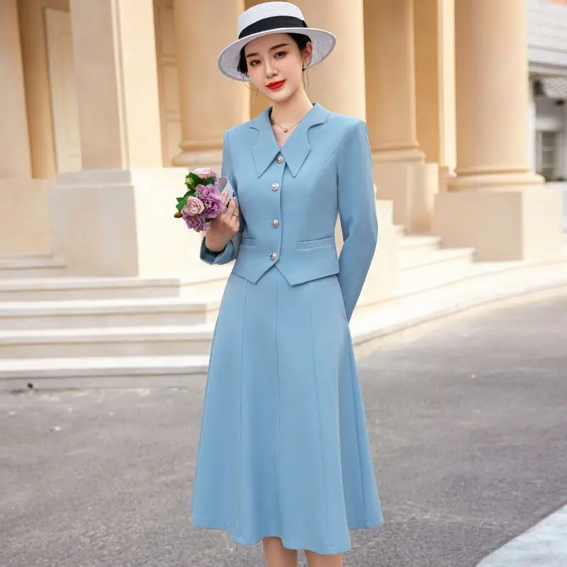 2-A98   Spring women's 2023 new style small suit women's ultra-short slim fit skirt suit ece suit