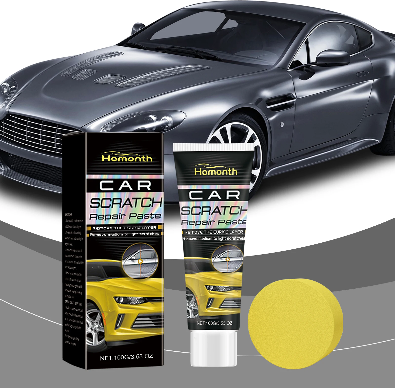 Car Scratch Repair Cream - For Paint Scratch Repair, Care and Daily Automotive Maintenance