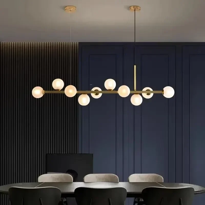 

Modern Glass Ball LED Pendant Light for Living Dining Room KITCHEN ISLAND Food Tables Chandelier Home Decor Lusters Luminaires