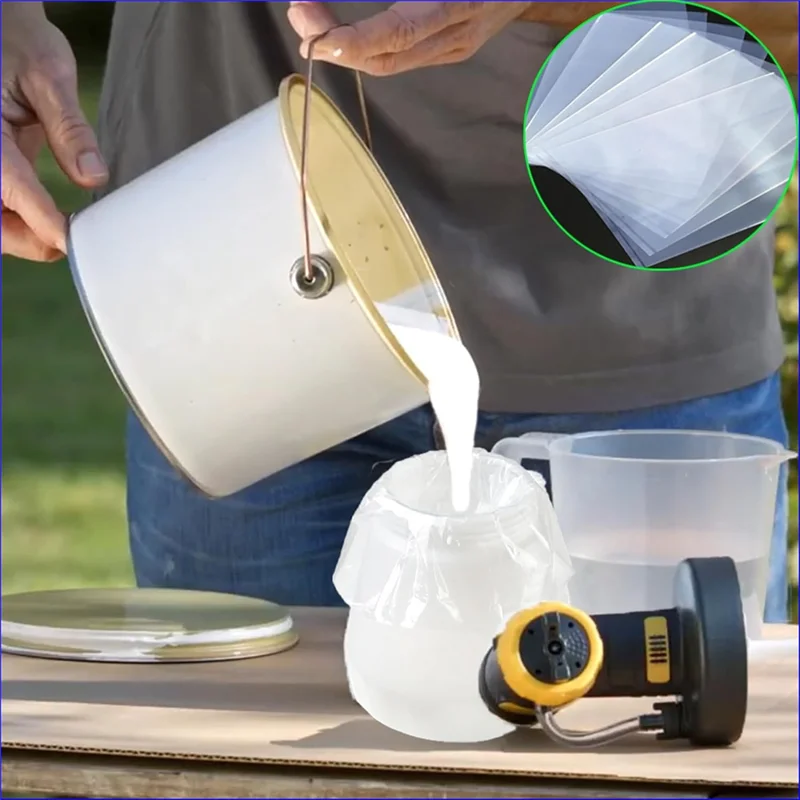 

ABGH-100Pcs Paintspray Bags, Paint Sprayer Parts, Paintspray Cup Liners, Spraygun Cup Liners, Forwagner Paint Sprayer Parts