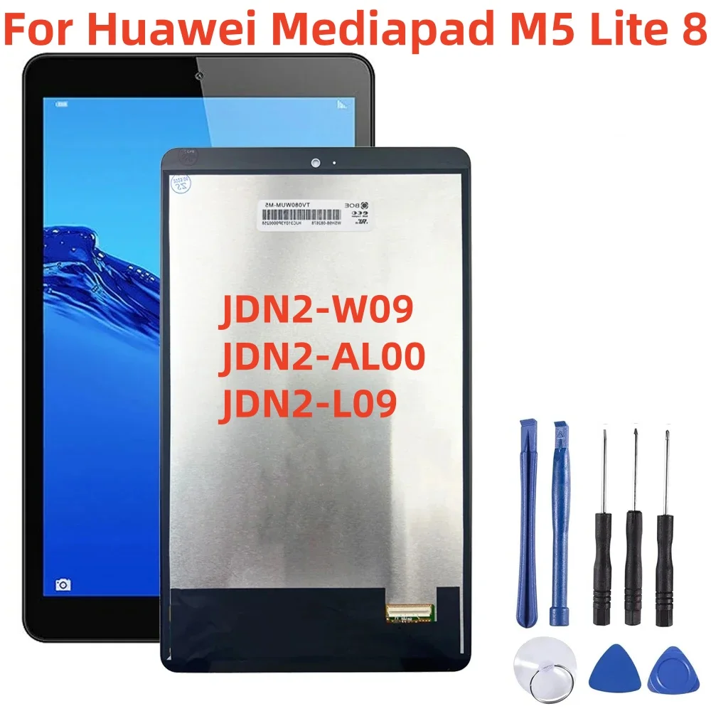 

Для Huawei Mediapad M5 Lite 8 2019 JDN2-W09 JDN2-AL00 JDN2-L09 ЖК-дисплей, сменный преобразователь сенсорного экрана в сборе