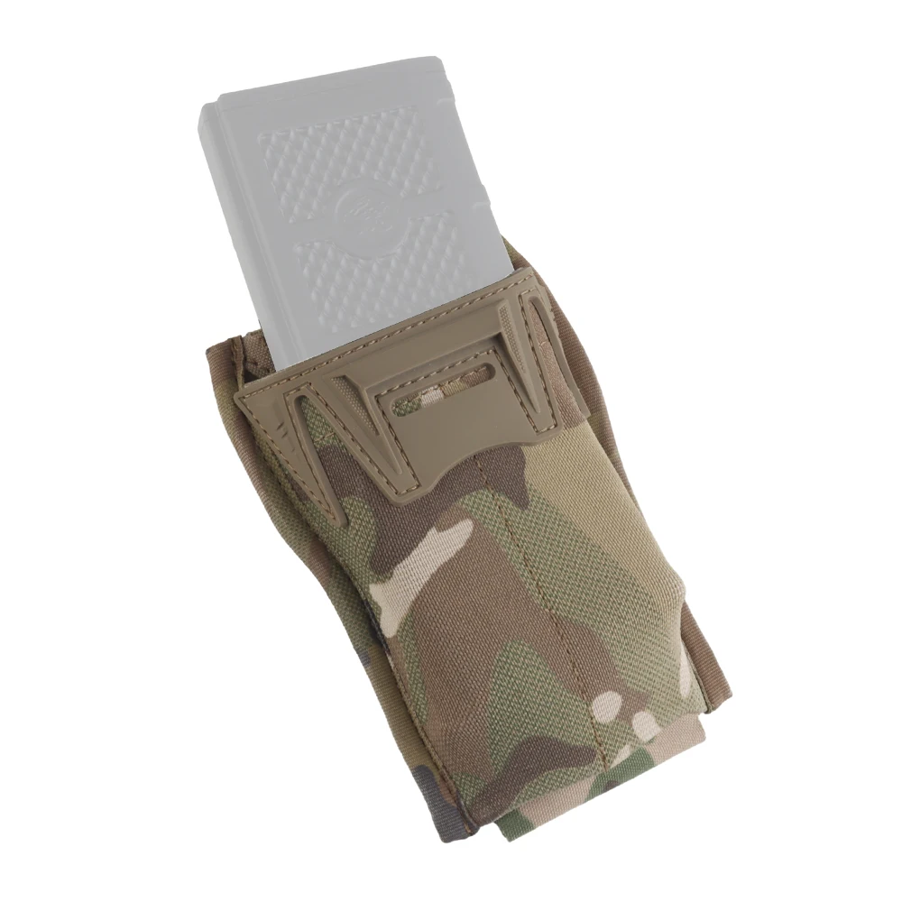 

5.56 Single Multi-Caliber Mag Pouch Low Profile Quick Release Hunting Combat Airsoft Mag Pouch Portable MOLLE Tactical Belt Gear