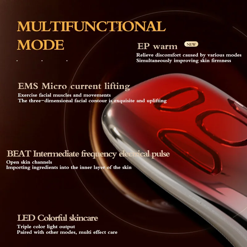 KSKIN Professional Electric Facial Dead Skin Peeling Sonic Cleaning LED Warm Ultrasonic Skin Scrubber