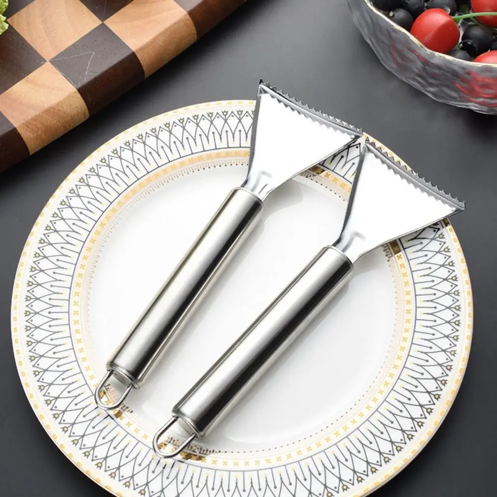 

4pcs Stainless Steel Fish Scales Scraping Graters Fast Remove Multifunctional Fish Scale Planer Compact Portable