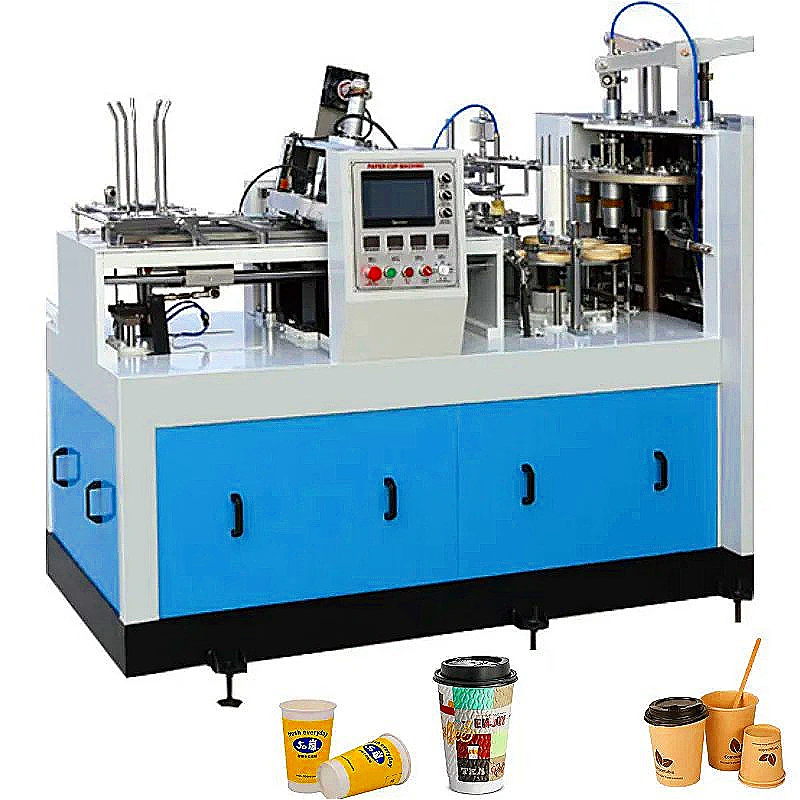 Automatic Paper Cup Making Machine Milk Tea Cups Forming Machine High Speed Drinks Paper Cup Making Production Line for Poland
