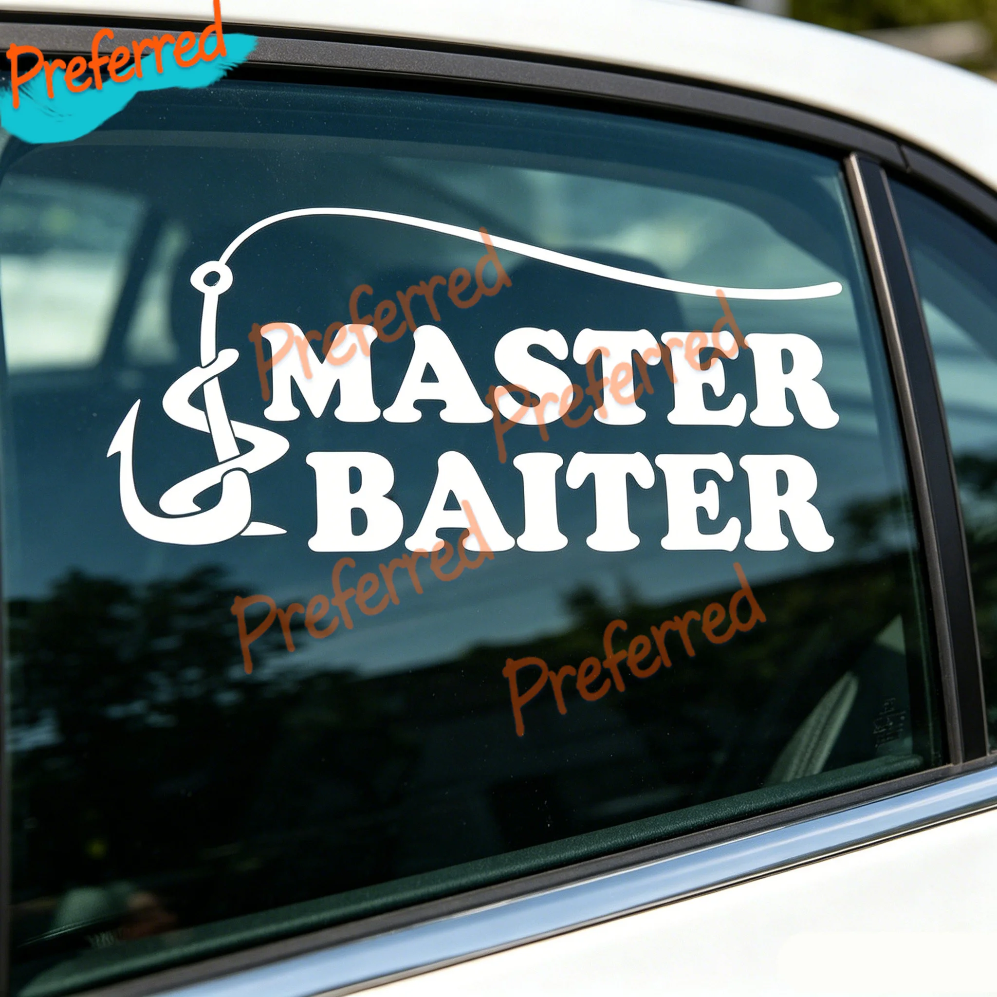 2x Fishing Master Baiter Bumper Stickers Are Suitable for Cars Trucks Sea Bass Flies and Fish - Customizable in Any Sticker Size