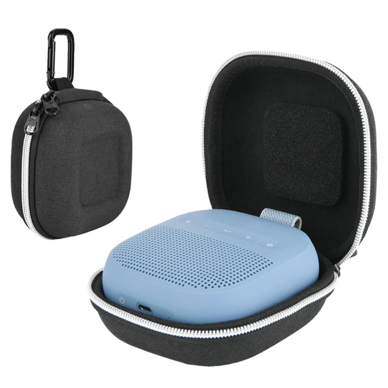 

Shockproof Box For SLM II Speaker Includes Inner Padding And External Hook Easy Attachment To Backpacks F19E