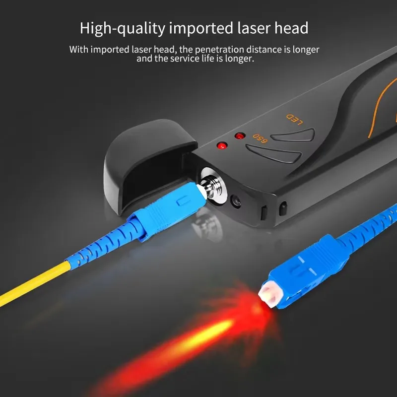 YOUYSI SGV-15fiber optic red light pen 1MW15MW20MW30MW FTTH fiber optic test laser pen lithium battery rechargeable