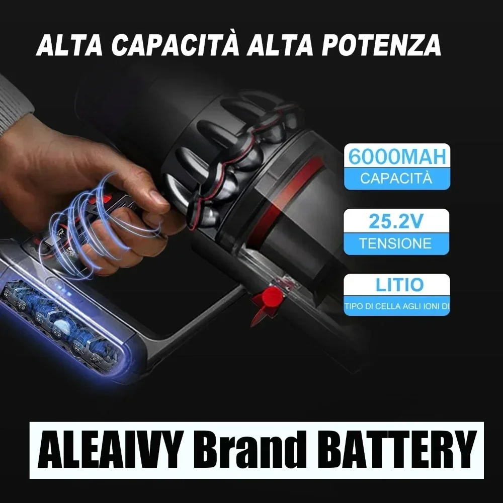 25.2V 6000mAh/8000mAh Battery (Buckle Version) for Dyson V11 SV15/SV16/SV17/SV18/SV22 Vacuum Cleaner, Rechargeable Energy
