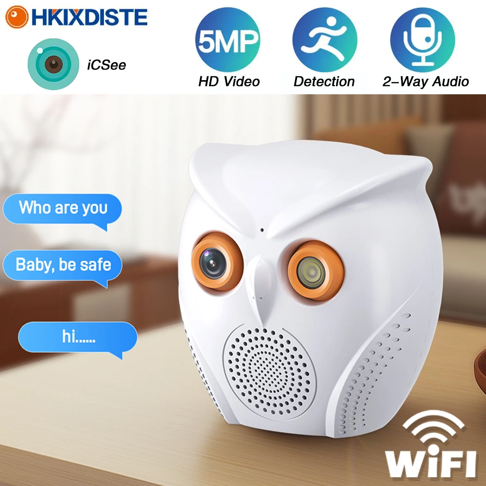 5MP HD Video Sureveillance Camera WiFi Indoor WIreless Smart IP Camera Security Home CCTV Baby Monitor Human Detection ICSEE APP