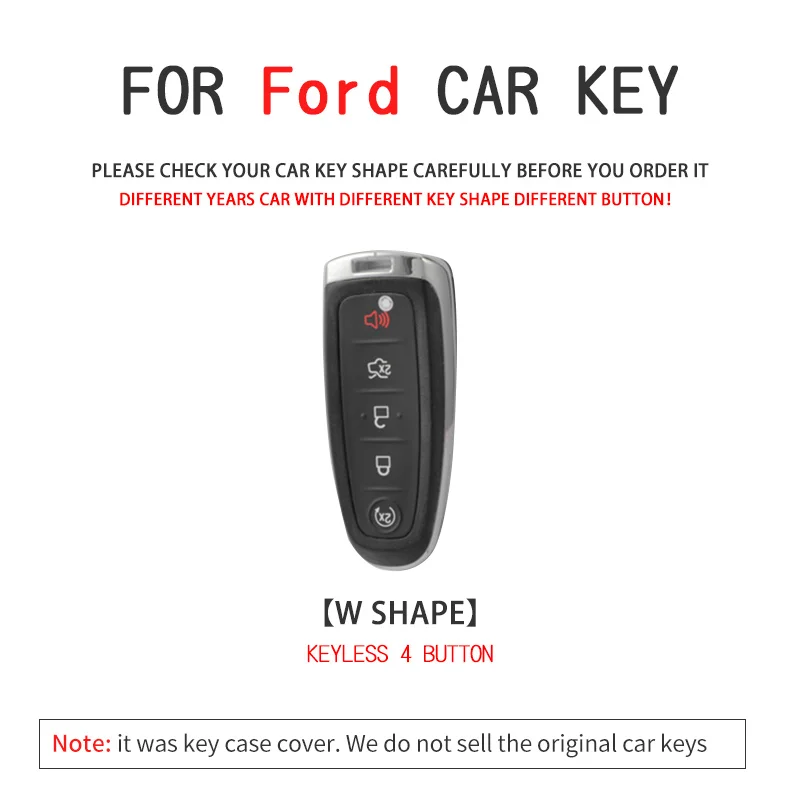 Tpu Car Key Case Cover for Ford Escape 2013 2014 2015 2016 2017 2018 2019 Escort Edge Taurus MKX MKT Explorer Expedition Focus