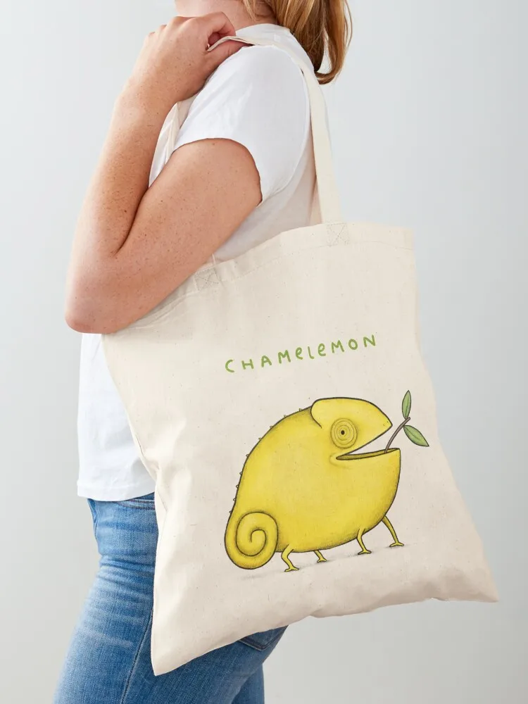 

Chamelemon Tote Bag cute tote bag Canvas stote bag reusable shopping bags bags luxury women