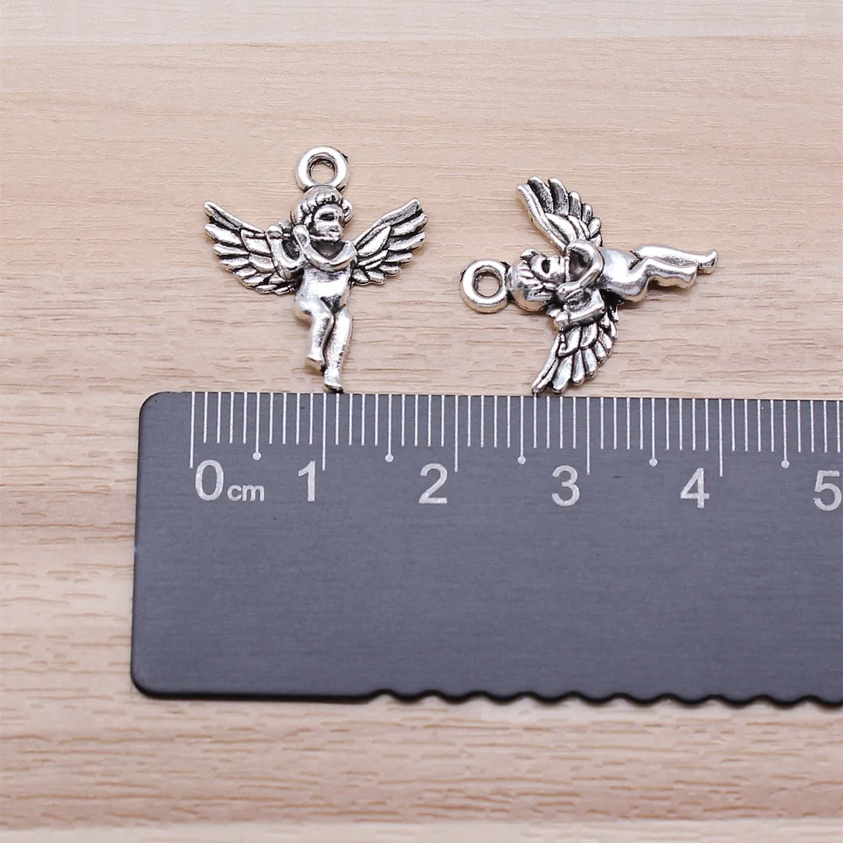 IFOCUS 20pcs/Lot Angel Charms For DIY Jewelry Making Zinc Alloy 20x17mm/0.79x0.67inch