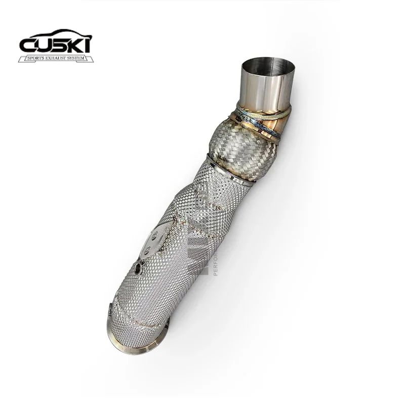 

Автомобильные выхлопные детали из нержавеющей стали подходят для двигателя bmw m440i b58 3,0 т, выхлопная труба с каталитическим коллектором, модификация выхлопной трубы