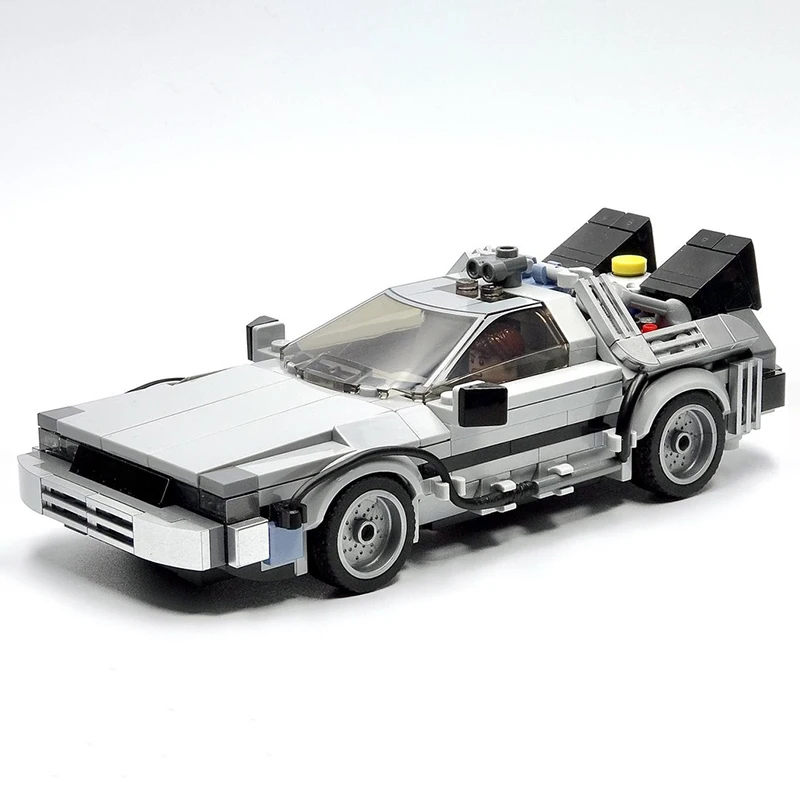 

MOC DeLorean Time Machine Speed Champion Classic Car Model Racing Children's Toy Gift Technology Building Blocks