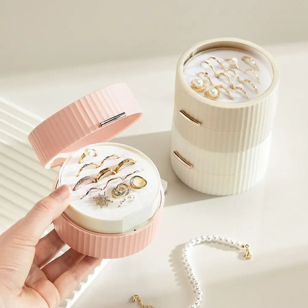 

Fashion Plastic Jewelry Storage Box Large-Capacity Portable Jewelry Case High-quality Storage Organizer Women Girl