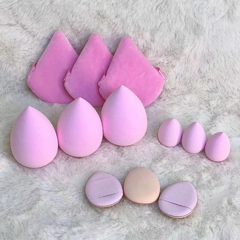 Juego de Herramientas de maquillaje de piezas tamaño gigante, huevo de maquillaje suave, polvo adecuado para Base de maquillaje, maquillaje de esquina, maquillaje principiante, 12 unidades