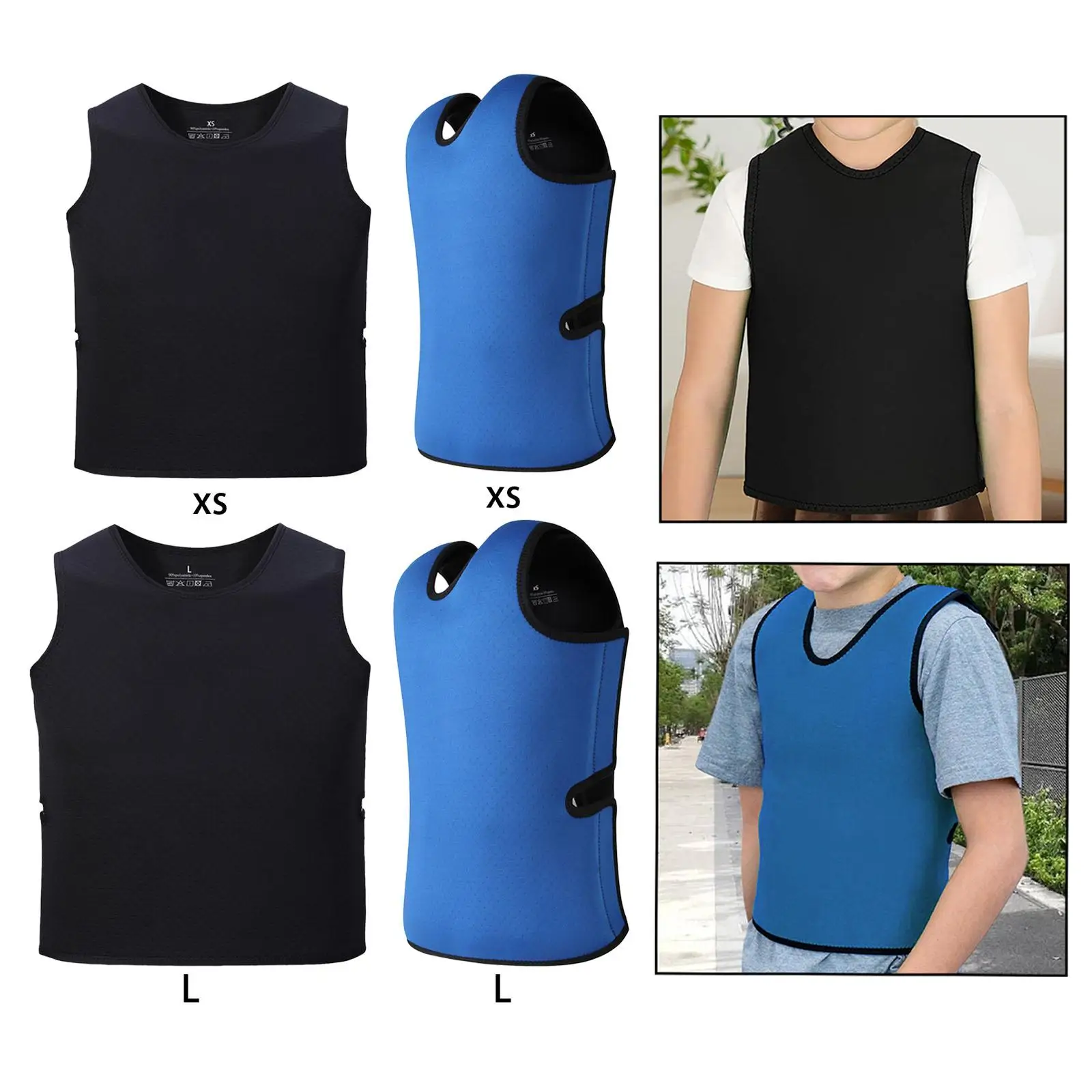 Compression Vest for Kids for Sdp, , Add Sauna Sweat Vest Comfort for Autism for Teen Weighted Vest Sensory Processing Vest